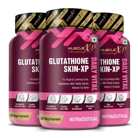 1 - MuscleXP Glutathione Skin-XP Daily Vital - Pack of 3,  30 veggie capsule(s) 