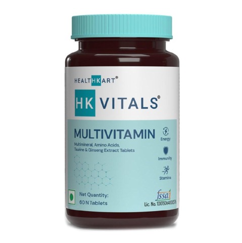 1 - HealthKart HK Vitals Multivitamin with Multimineral,Taurine & Ginseng Extract, 60 tablet(s) Unflavoured