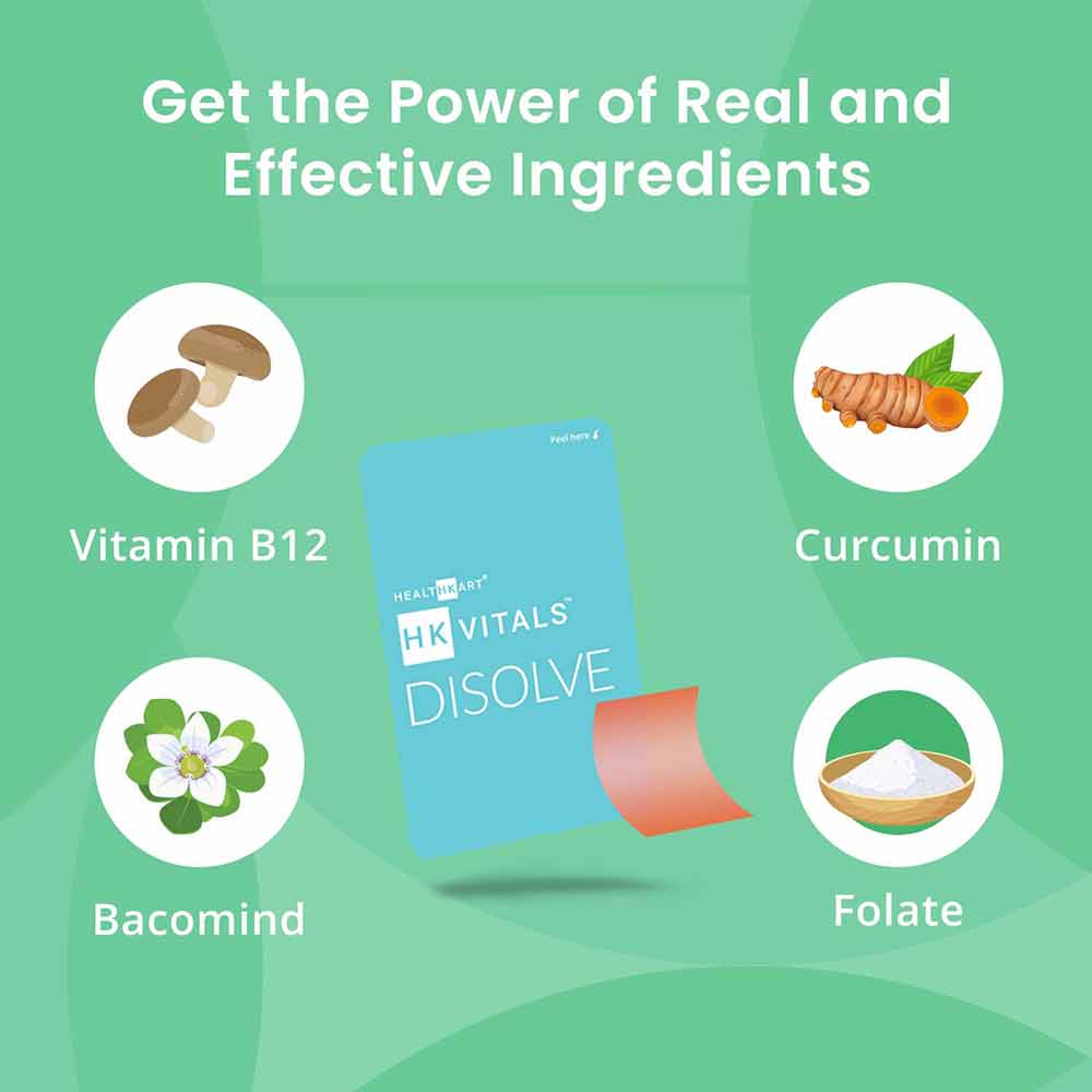 6 - HK Vitals DISOLVE Vitamin B12 by HealthKart,  30 Strip(s)  Orange 