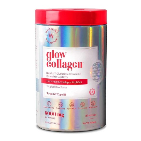 1 - Wellbeing Nutrition Glow Collagen,  200 g  Tropical Bliss 