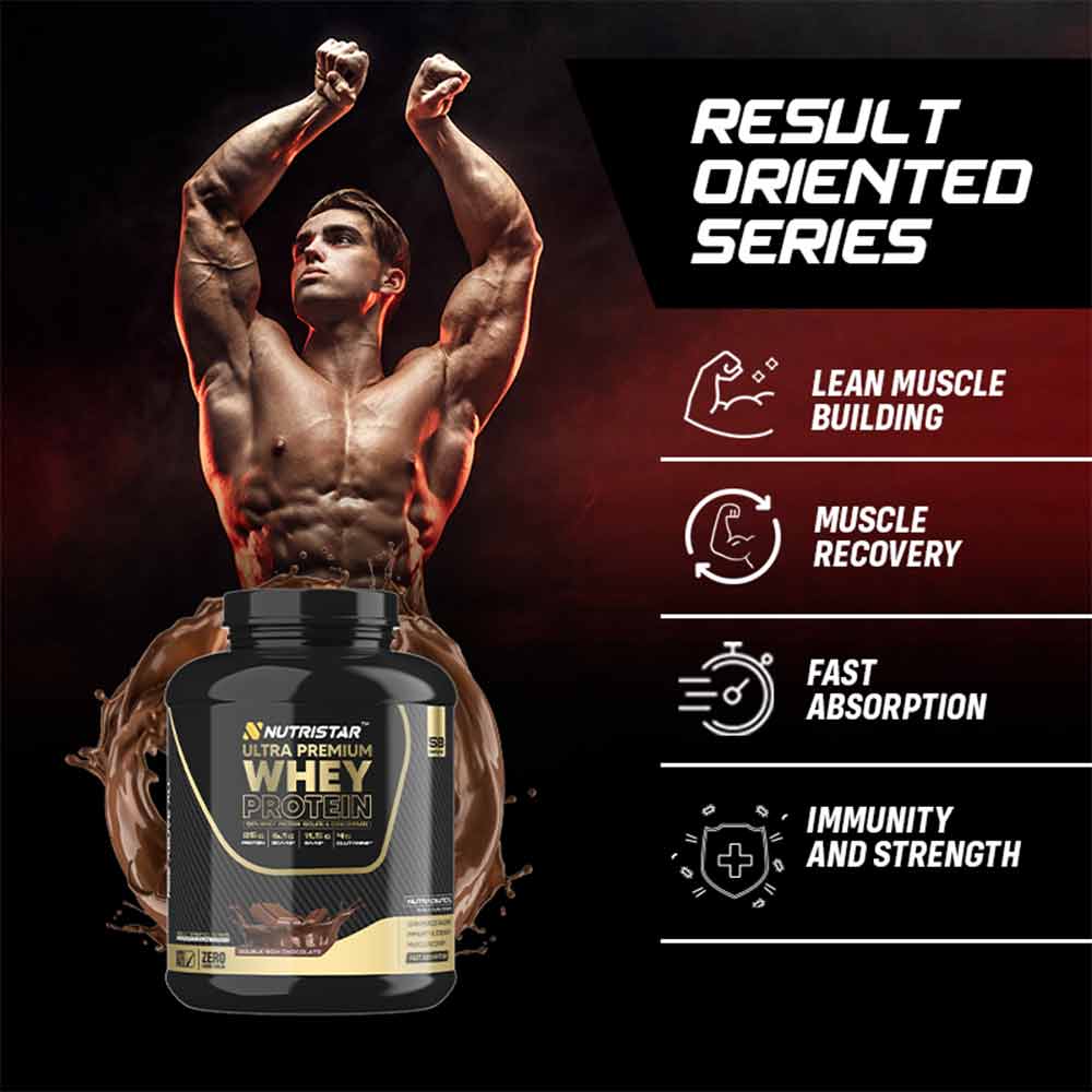 2 - Nutristar Ultra Premium Whey Protein,  4 lb  Double Rich Chocolate 
