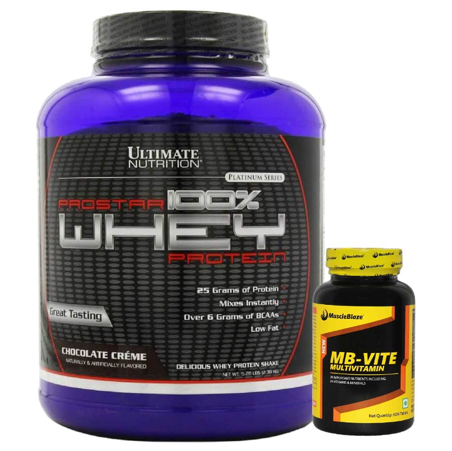 Ultimate Nutrition Prostar & MuscleBlaze MB-VITE Multivitamin