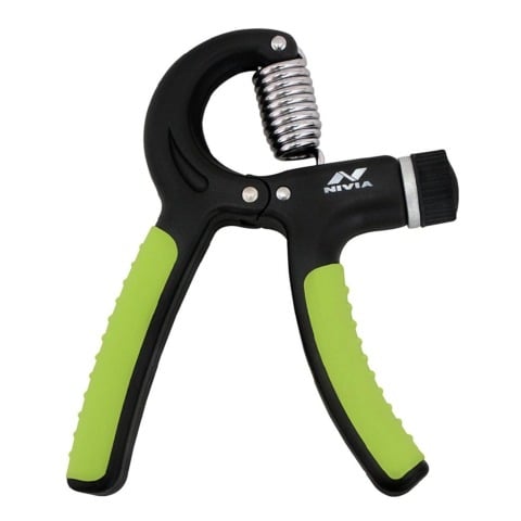 1 - Nivia Adjustable Hand Grip 2.0, Black & Green