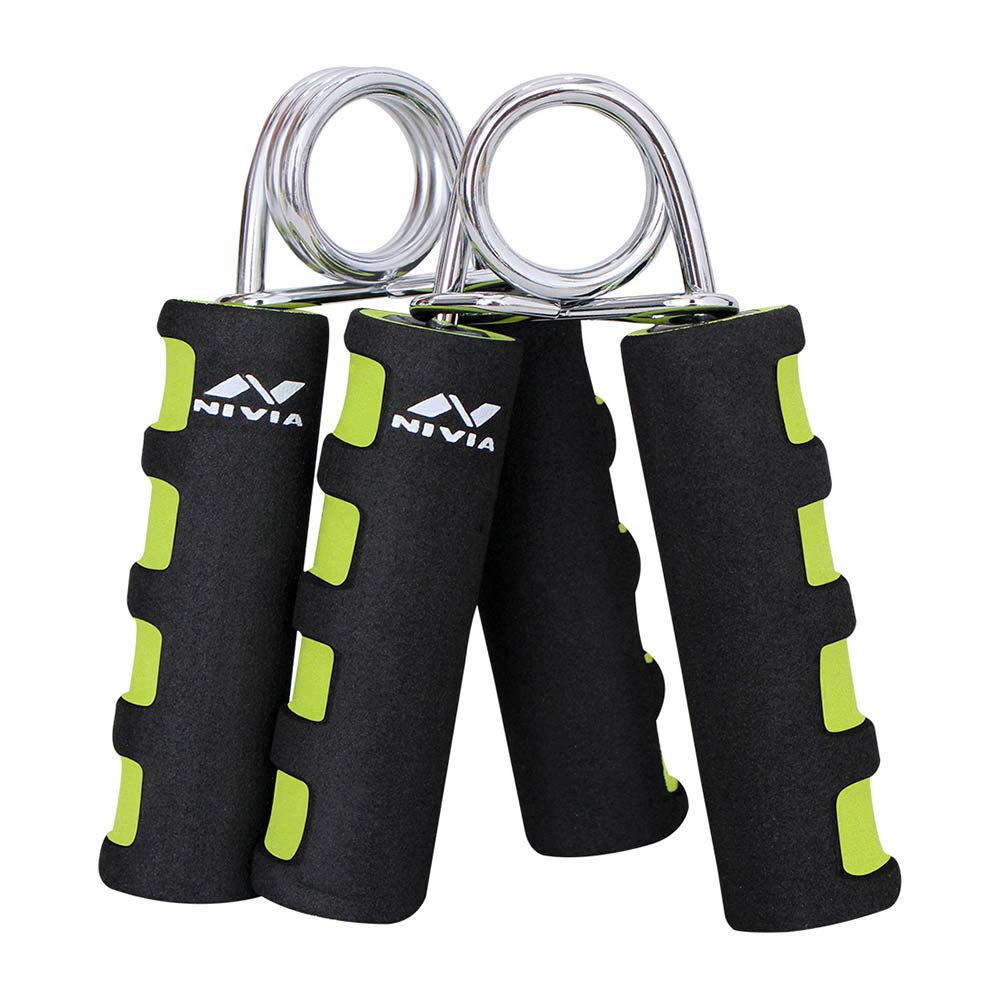 1 - Nivia Foam Hand Grip 2.0,  Black & Green 