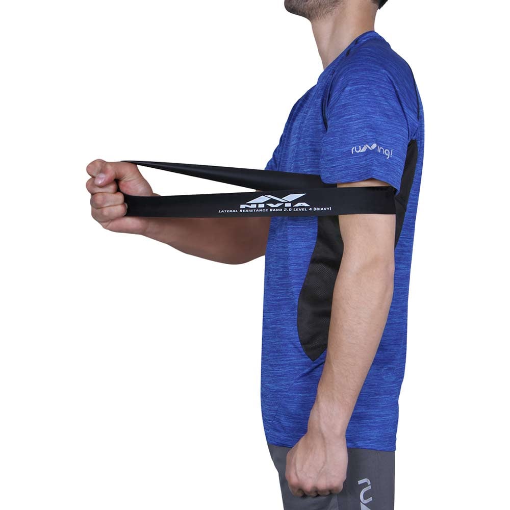 4 - Nivia Lateral Resistance Band 2.0,  Black  Level 2 (Medium) 