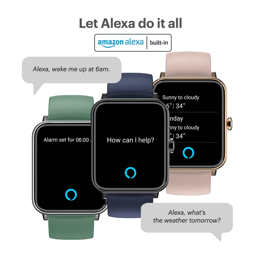 2 - Noise ColorFit Pro 3 Assist Smartwatch,  Smoke Grey  Free Size 
