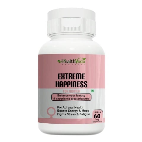 1 - Health Veda Organics Extreme Happiness for Women, 60 veggie capsule(s)