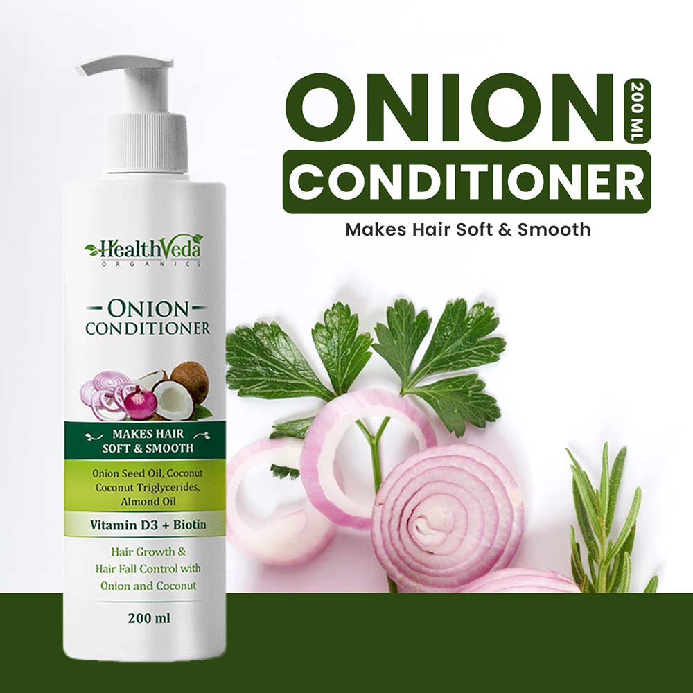 6 - Health Veda Organics Onion Conditioner,  200 ml  for All Hair Type 
