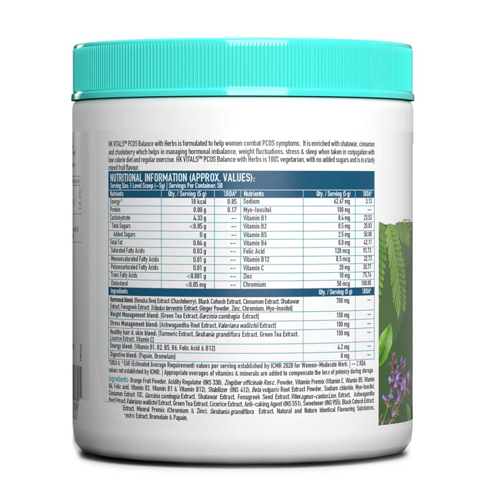 6 - HK Vitals PCOS Balance with Herbs by HealthKart,  250 g  Mixed Fruit