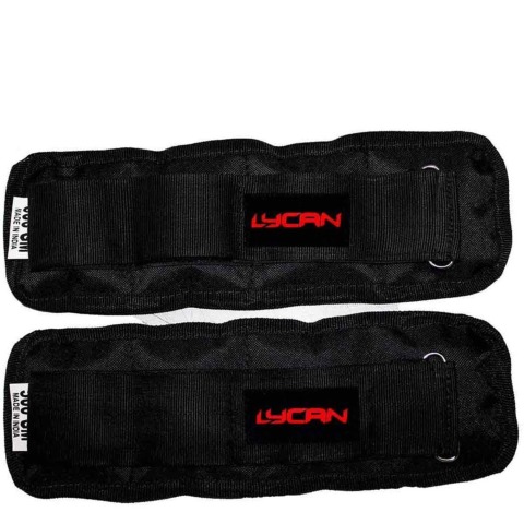 1 - Lycan Wrist and Ankle Weights,  Black  1 kg 
