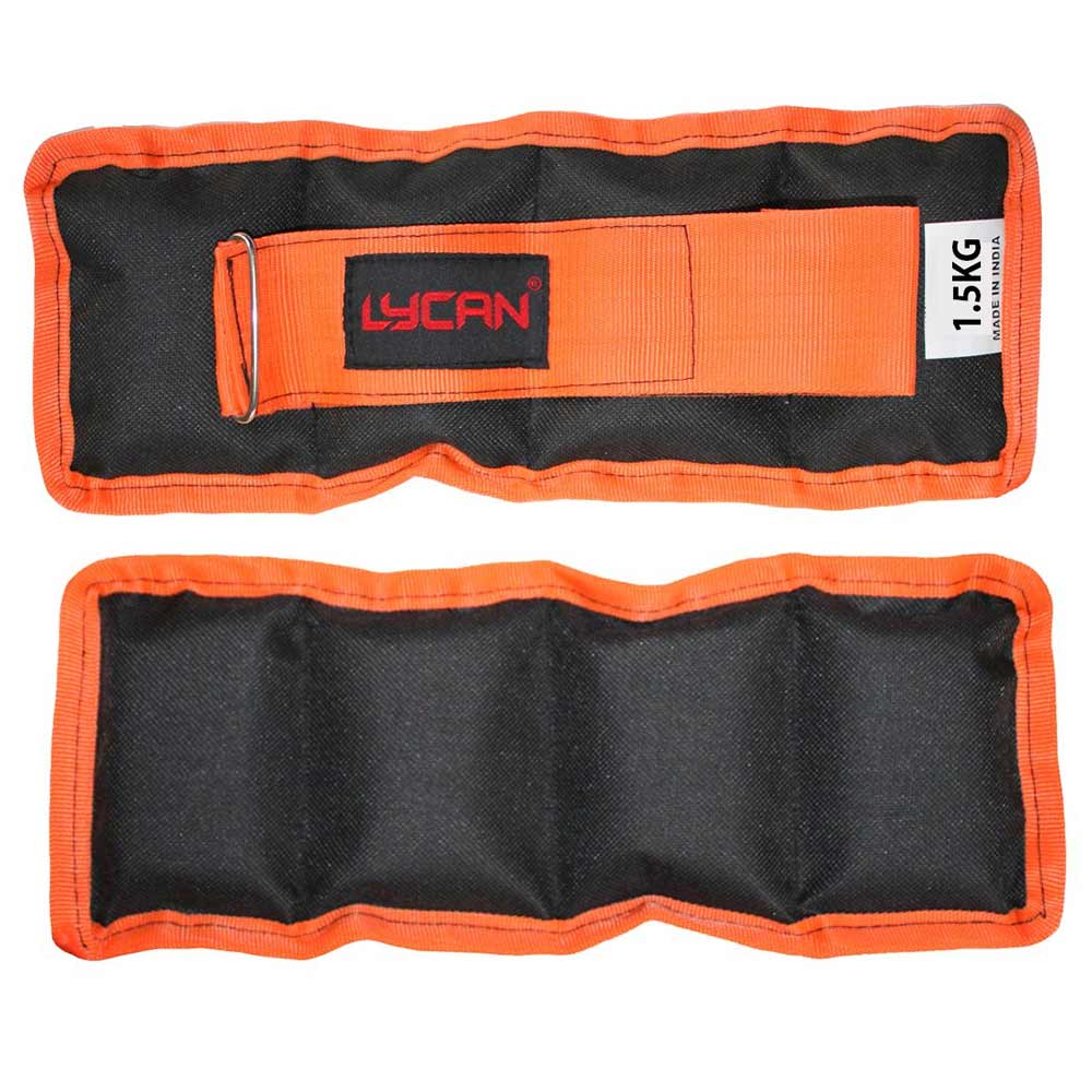 2 - Lycan Wrist and Ankle Weights,  Orange  3 kg 