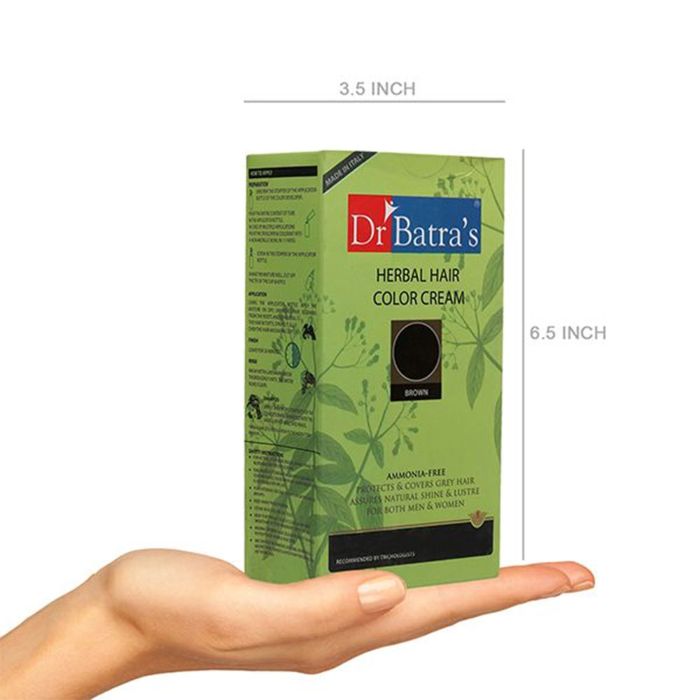5 - Dr Batra's Herbal Hair Color Cream,  60 ml  Brown 