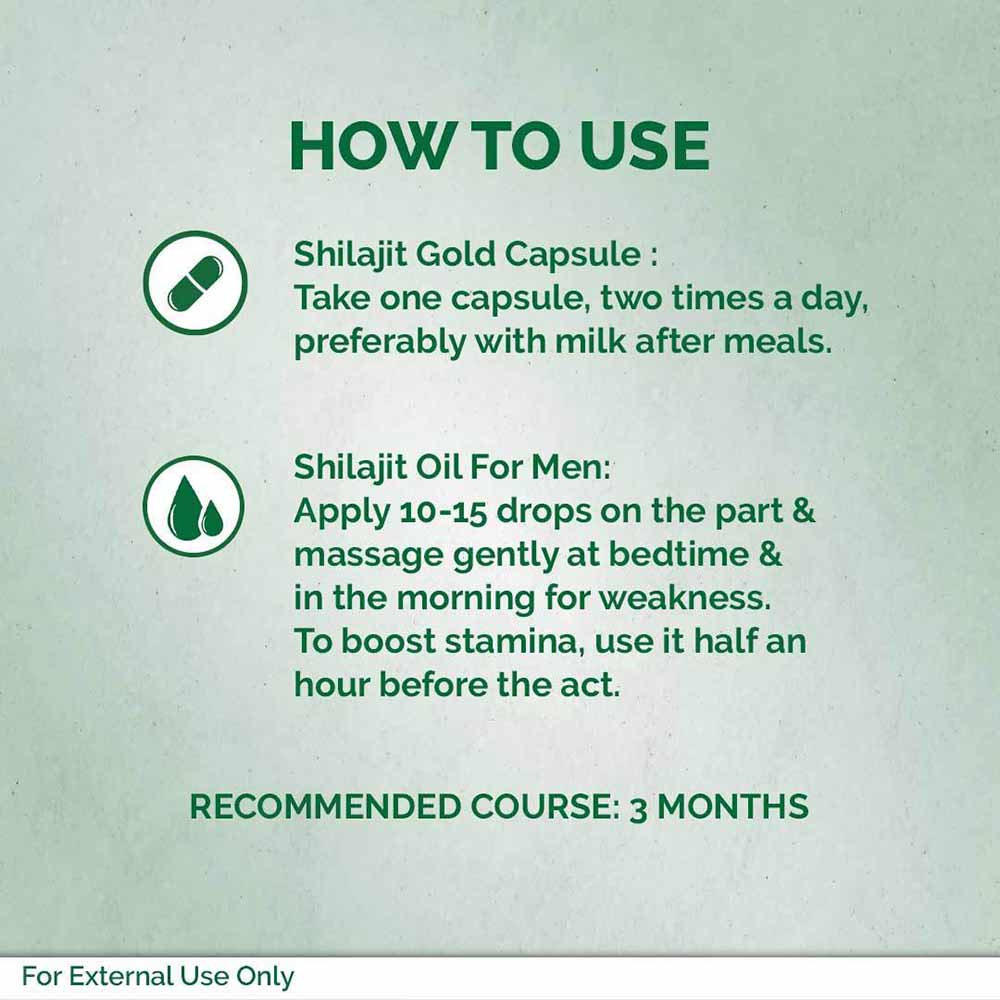 4 - Dr. Vaidya's Shilajit Gold & Shilajit Oil Combo,  2 Piece(s)/Pack 