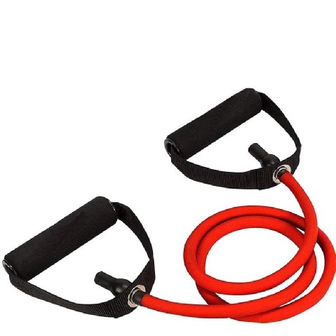 3 - beatXP Single Toning Tube with Adjustable Comfort Handles, Red 54inch - 35 Lbs