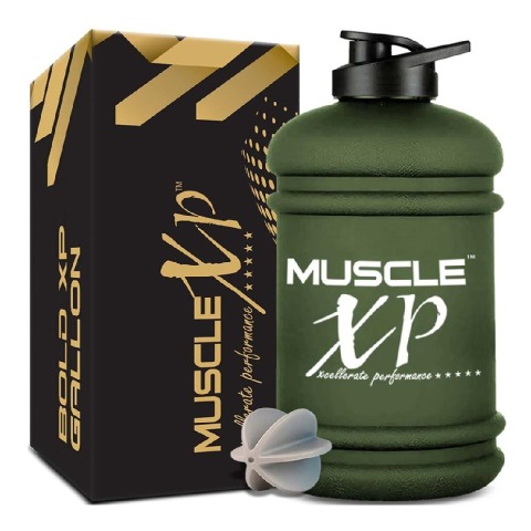 1 - MuscleXP BoldXP Gallon Water Bottle,  Military Green  2.2 L 