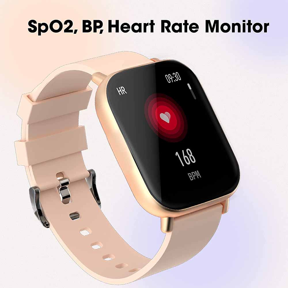 6 - Zebronics Zeb-FIT7220CH Bluetooth Smart Watch,  Gold  4.4 cm 