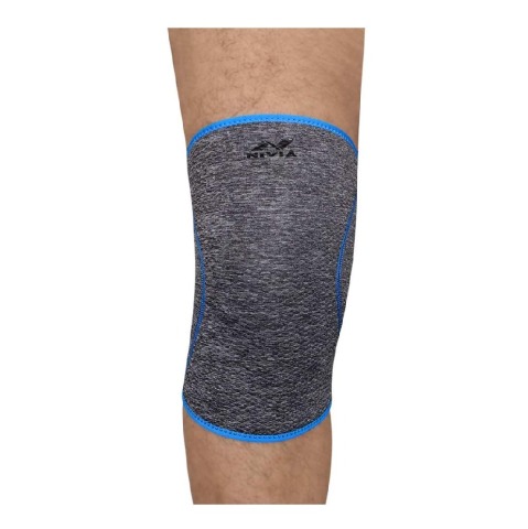 1 - Nivia Orthopedic Knee Support Slip-In Type (MB-10),  Grey-Black  Small 