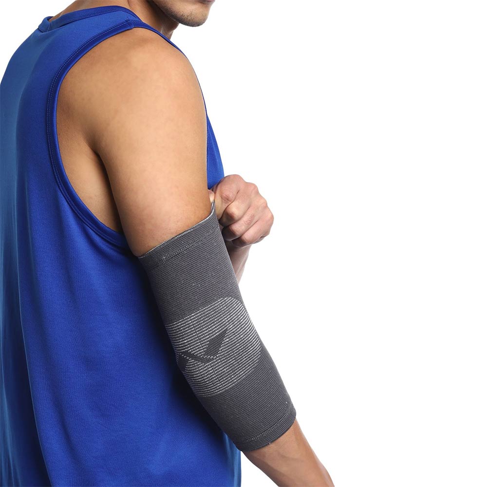 1 - Nivia Orthopedic Elbow Support Knitted,  Grey  Large 