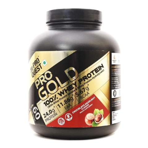 1 - Proquest Pro Gold 100% Whey Protein, 4.4 lb Chocolate Hazelnut