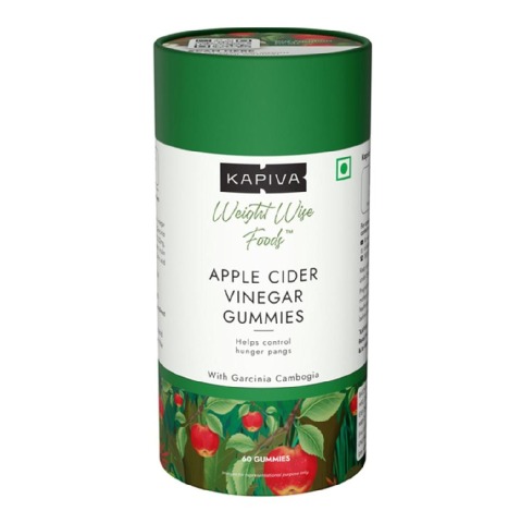 1 - Kapiva Weight Wise Foods Apple Cider Vinegar,  60 gummies  Natural 