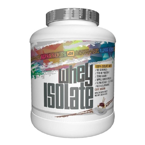 1 - Absolute Nutrition Alpha Whey Isolate Protein,  4.4 lb  Café Mocha 