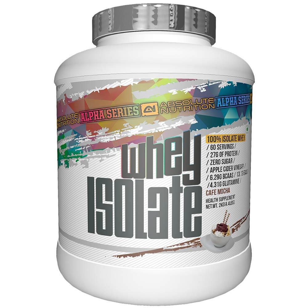 1 - Absolute Nutrition Alpha Whey Isolate Protein,  4.4 lb  Café Mocha 