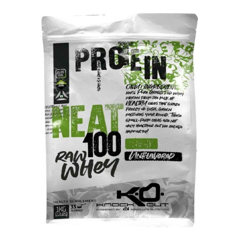 1 - Absolute Nutrition Knockout Neat 100 Raw Whey Protein,  2.2 lb  Unflavoured 