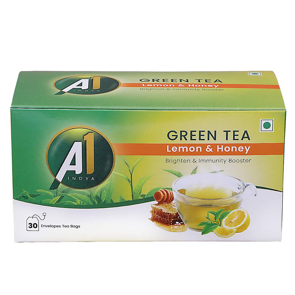 1 - A1 Indya Green Tea,  30 Tea Bag(s)  Lemon & Honey 
