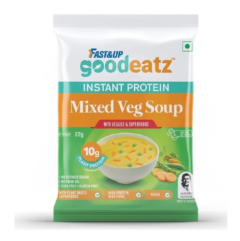 1 - Fast & Up GoodEatz Mixed Veg Soup,  22 g  Unflavoured 
