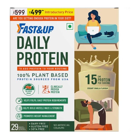 1 - Fast & Up Daily Protein,  0.33 lb  Creamy Vanilla 