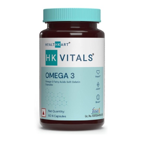 1 - HealthKart HK Vitals Omega 3 1000mg with 180mg EPA and 120mg DHA, 60 capsules