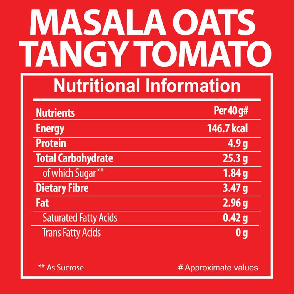 4 - Bagrrys Masala Oats,  40 g  Tangy Tomato 