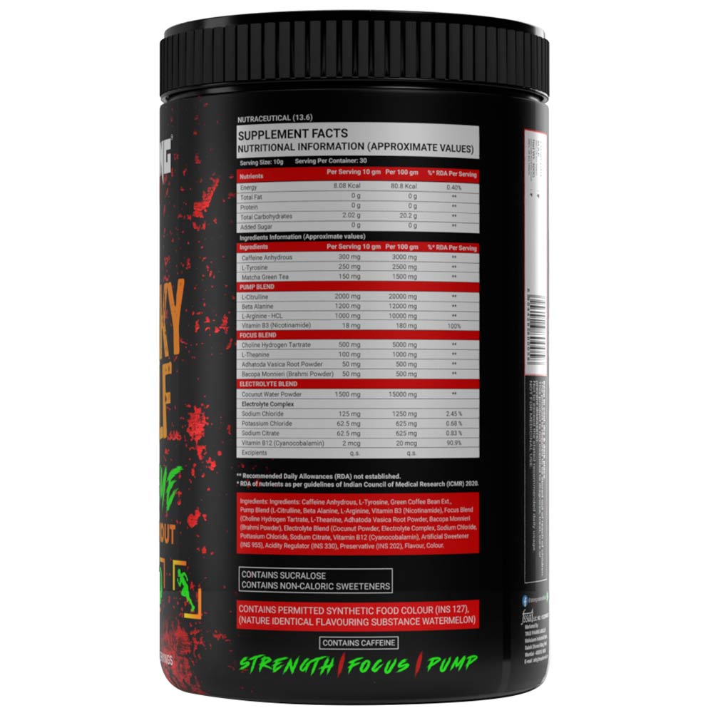 3 - Strong Nation Supps Freaky Wolf Extreme Pre-Workout,  0.66 lb  Watermelon 