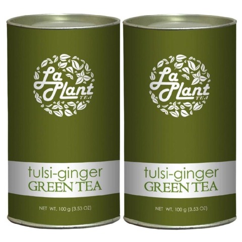 Laplant Tulsi-Ginger Green Tea,  100 g  Tulsi Ginger (Pack of 2) 