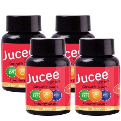 1 - Jucee Immunity Booster, 60 chewable tablet(s) Delicious Grapefruit (Pack of 4)