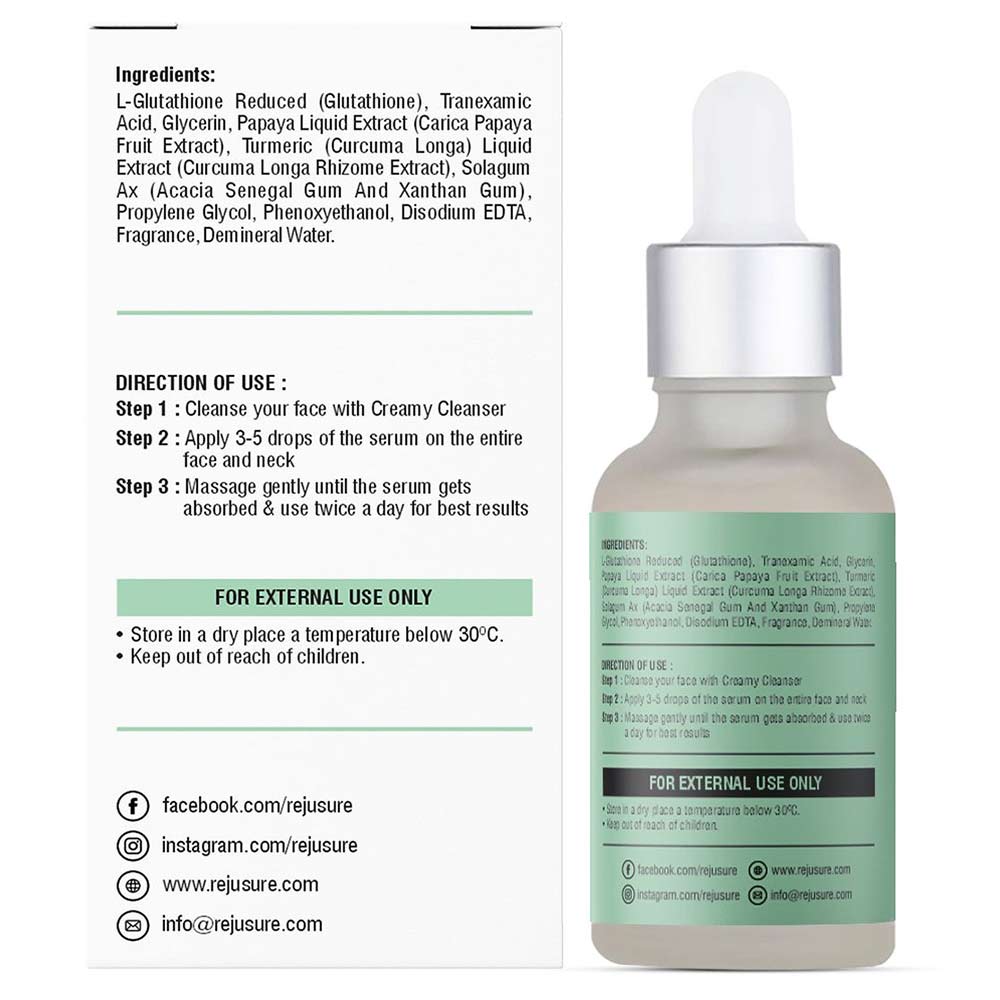 maximum dosage of glutathione per day Gluta Power Face Serum