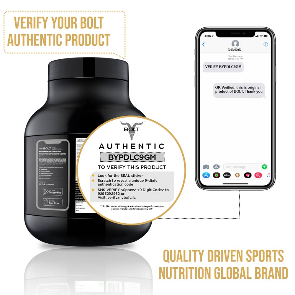 5 - Bolt Whey Protein Super-Charged With Phycocyanin,  2 lb  Alphonso Mangoza 