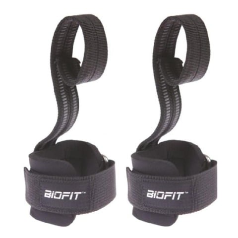 Biofit Pro Lifting Straps No-Slip (1450),  Black  Free Size 