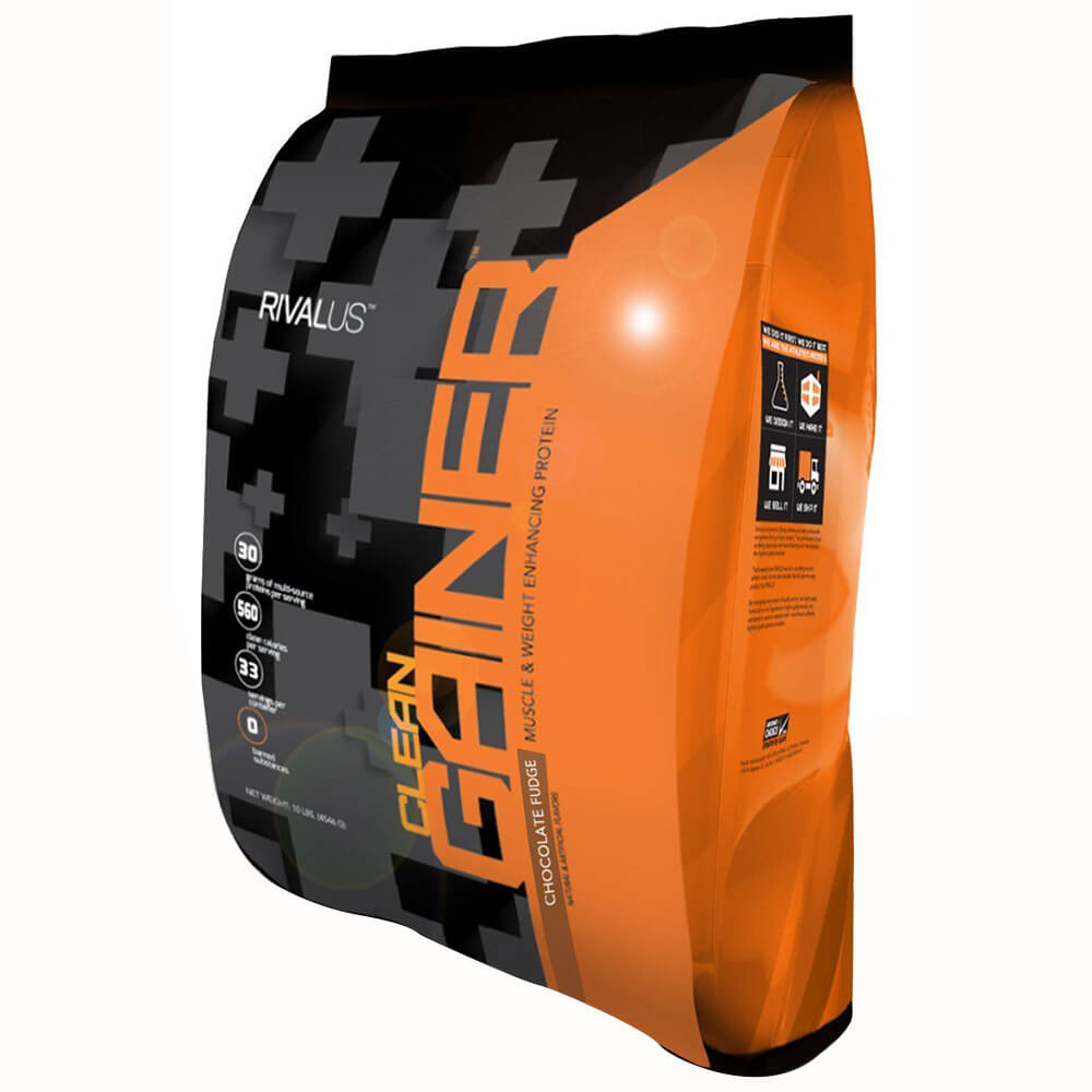 Rivalus Clean Gainer,  10 lb  Chocolate Fudge 