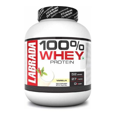 1 - Labrada 100% Whey Protein,  4.4 lb  Vanilla 