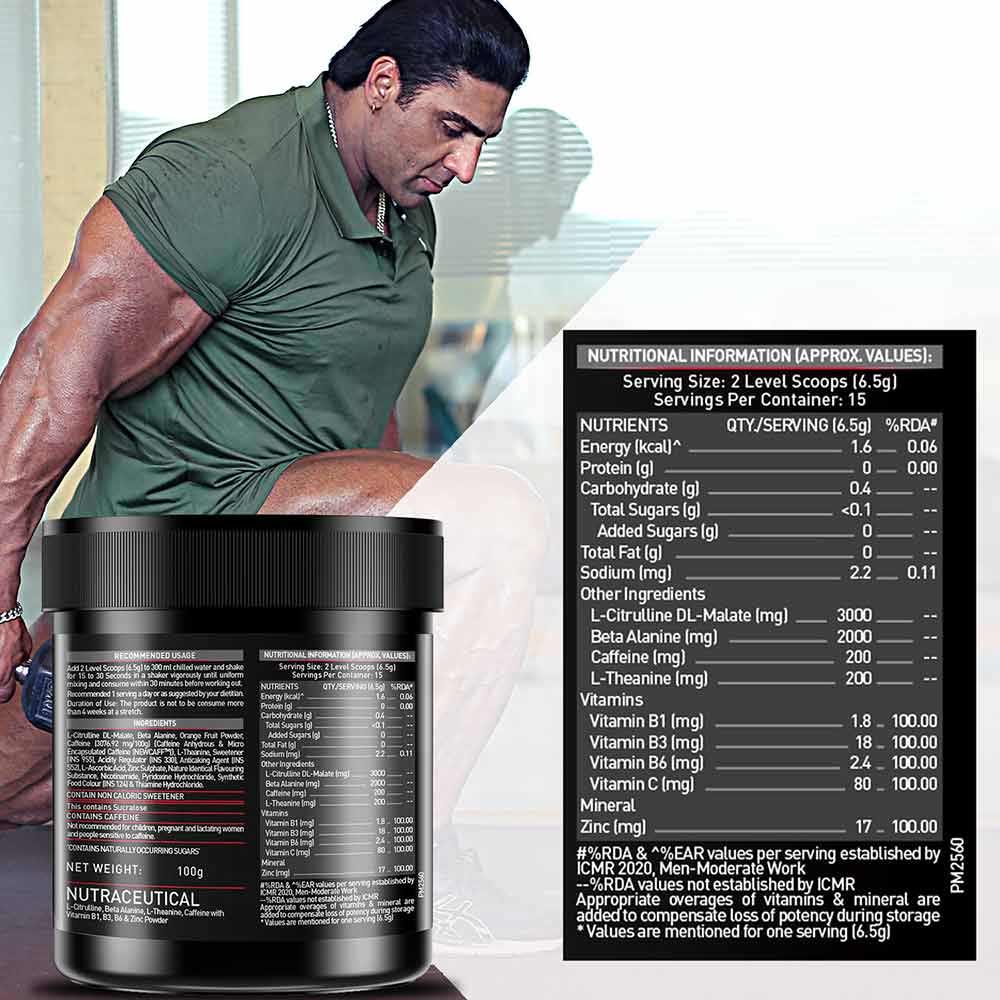 MuscleBlaze PRE Workout 200 Xtreme & Fish Oil & MB-Vite Immunity Combo