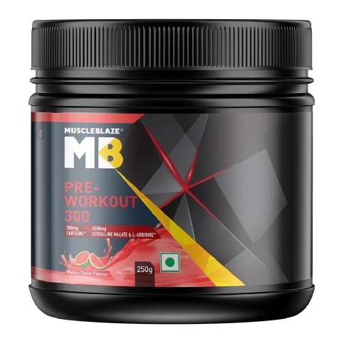 2 - MuscleBlaze PRE Workout 300, 0.55 lb Melon Twist