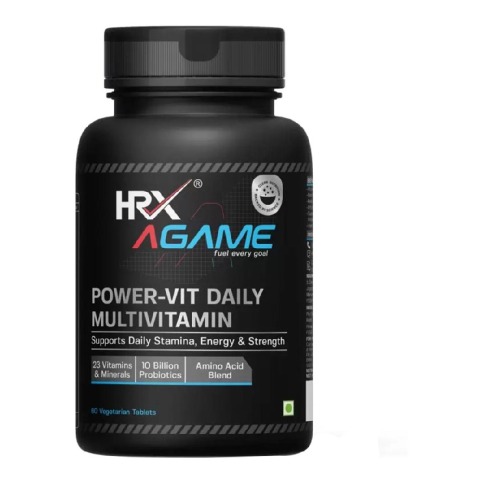 1 - HRX AGame Power-Vit Daily Multivitamin,  60 tablet(s)  Unflavoured 