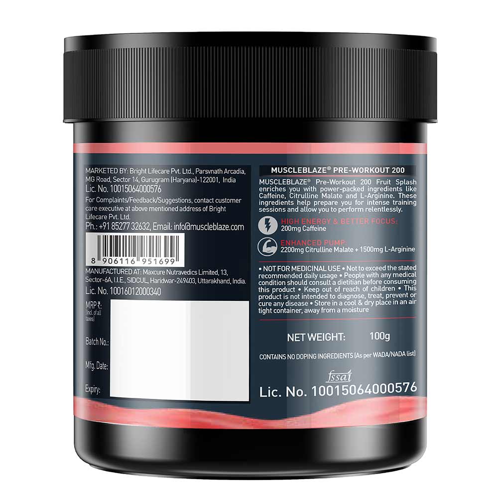 PRE Workout 200 at Best Price in India