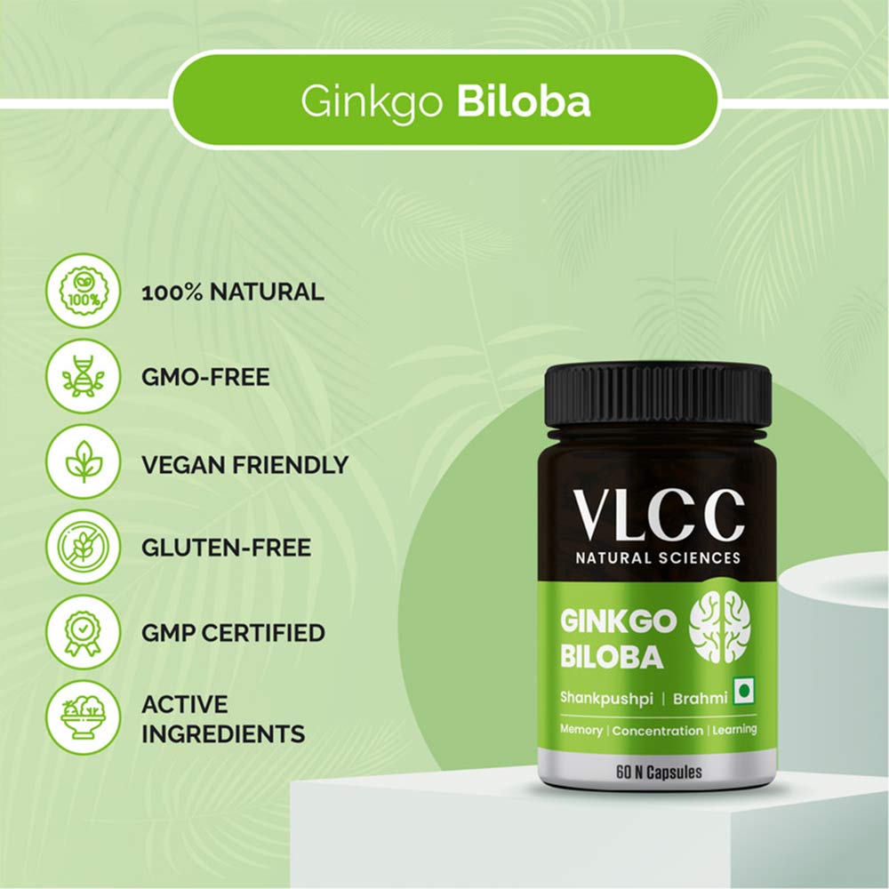 2 - VLCC Natural Sciences Ginkgo Biloba (Pack of 4),  60 capsules 
