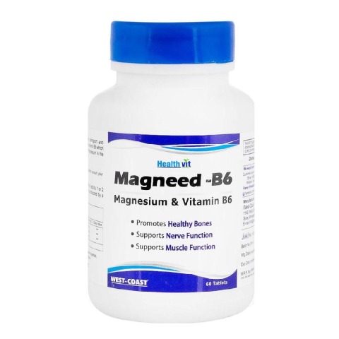 Healthvit Magnesium & Vitamin B6,  Unflavoured  60 tablet(s) 