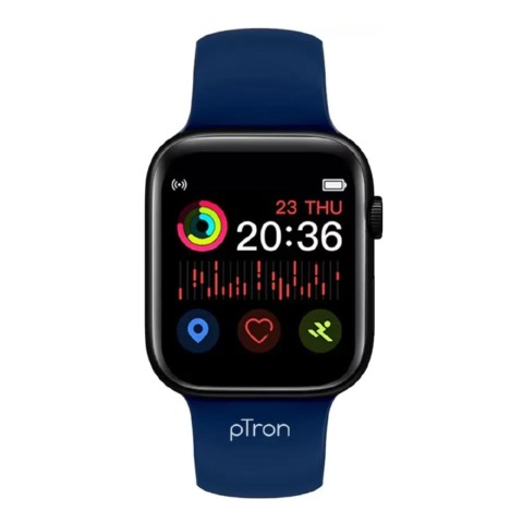 1 - Ptron Pulsefit P261 Smartwatch,  Blue  Free Size 