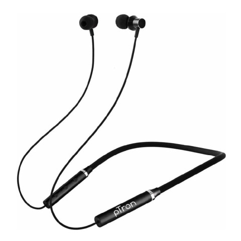 1 - Ptron Tangent Beats Magnetic Wireless Neckband,  Black 