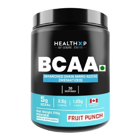 1 - HealthXP BCAA,  0.46 lb  30 Servings  Fruit Punch 