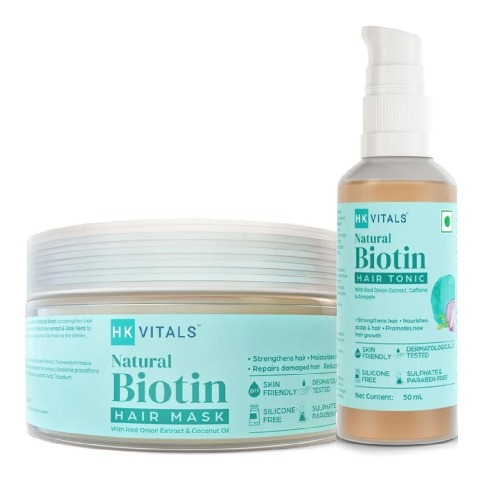 HealthKart HK Vitals Biotin Hair Tonic & Hair Mask Combo